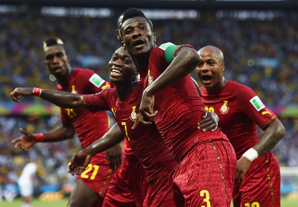 Ghana đã thể hiện được sự đáng gờm trong trận hòa 2-2 trước ĐT Đức. Ảnh: Goal.