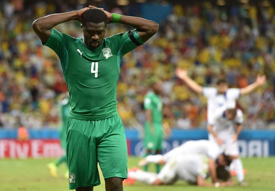 Bờ Biển Ngà rời World Cup 2014 đầy tiếc nuối. Ảnh: Getty Images.