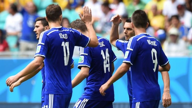 Bosnia tạm biệt World Cup 2014 bằng chiến thắng ấn tượng trước Iran. Ảnh: ESPN.