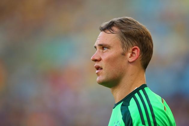 Neuer đã có 5 pha cứu thua trong trận này, đặc biệt là tình huống cản phá cú dứt điểm của Valbuena sau đường chuyền của Griezmann giúp Đức duy trì chiến thắng tối thiểu 1-0. Ánh: Getty Images.