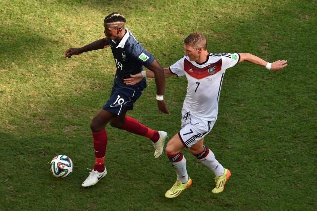 Dù tuyến giữa của ĐT Pháp trận này có phần lép vế so với đối phương nhưng Pogba vẫn để lại dấu ấn khi đa phần những đường phát động tấn công đáng chú ý của Les Bleus đều qua chân tiền vệ trẻ này.