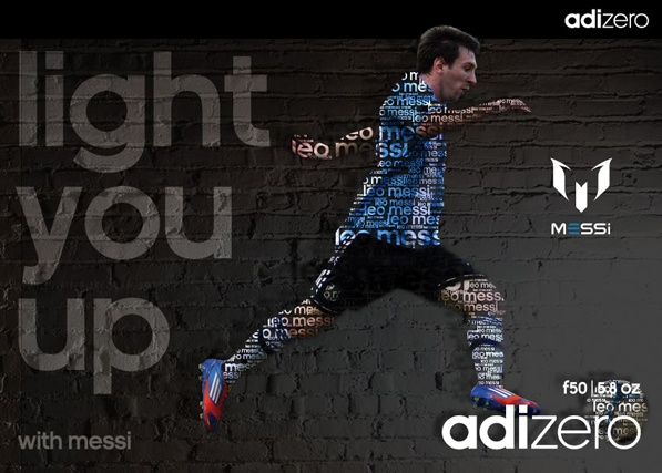 Messi đang là niềm hy vọng lớn nhất của Adidas trong thời điểm hiện tại. Ảnh: Adidas.