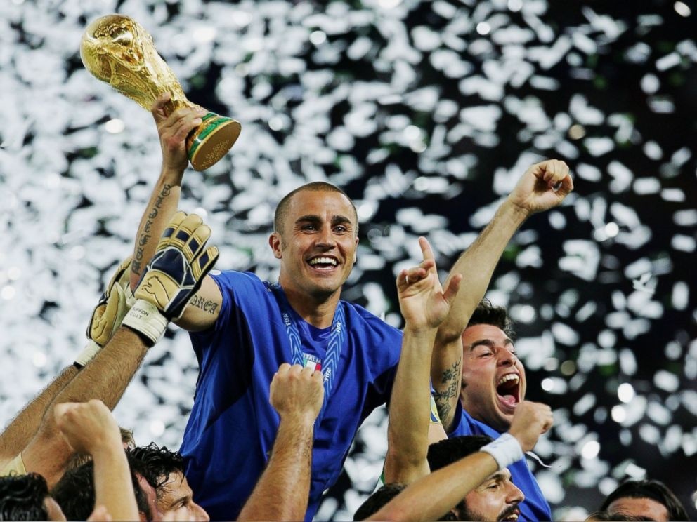 Italia là đội gần nhất vô địch World Cup với sắc áo xanh vào năm 2006. Ảnh: Getty Images.