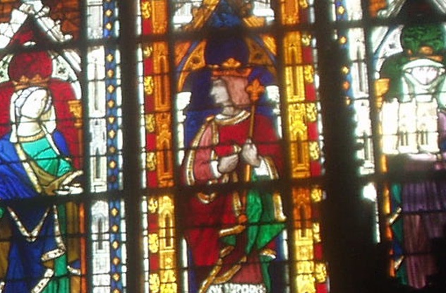 Vua Charles II, người trị vì Vương quốc Navarre, bốc cháy trong tấm vải lanh ngâm rượu.