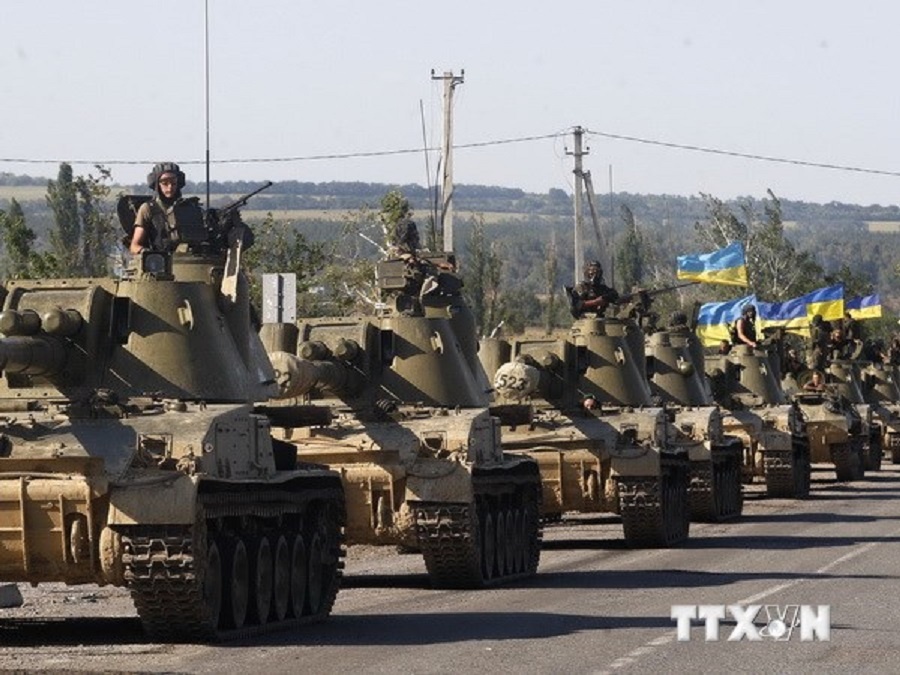 Quan doi Ukraine trong tinh trang bao dong o Mariupol hinh anh