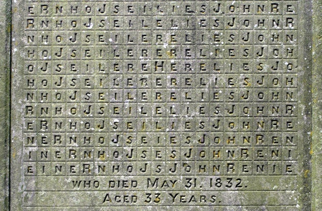 Người ta chỉ tìm ra lời giải cho ô chữ khắc trên mộ của một thợ sơn Mỹ sau 170 năm. Ảnh: Robert Cutts