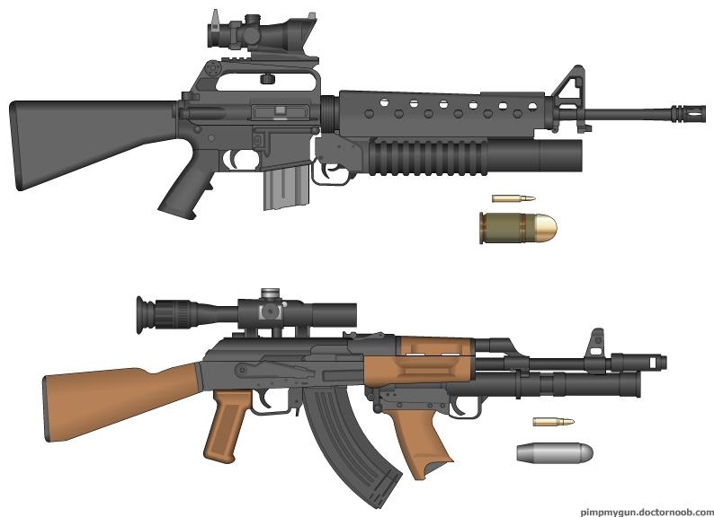 So sanh suc manh sung truong tien cong AK-47 va M16 hinh anh
