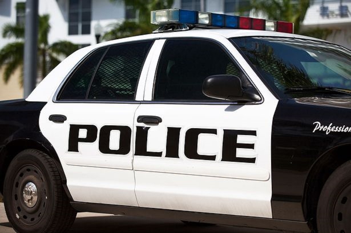 Ra toa vi nhai ghe trong xe canh sat hinh anh