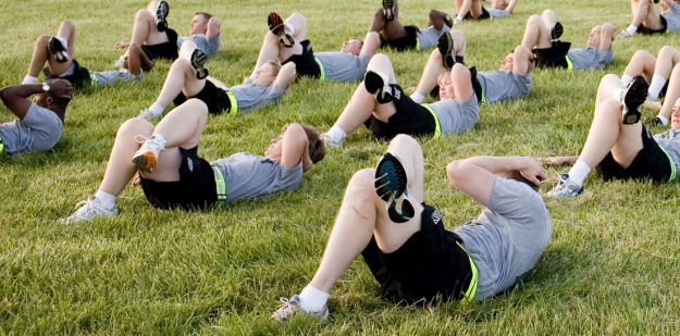 Ngoài dinh dưỡng, thể dục cũng là một thành phần rất quan trọng trong việc duy trì sức khỏe về thể chất và tinh thần cho binh lính.