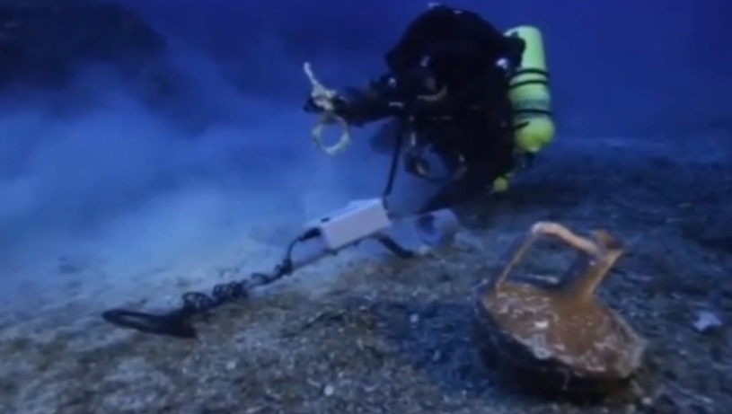 Canh tuong tho lan tim do co duoi day bien hinh anh