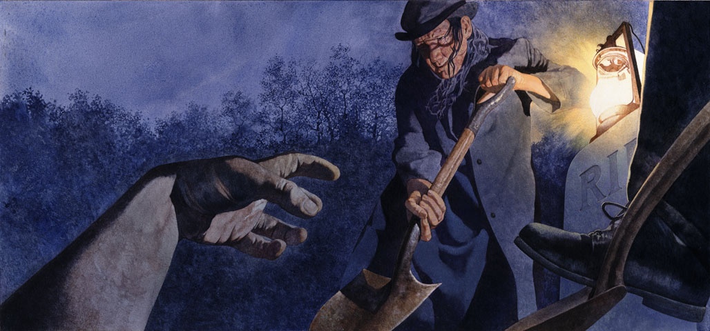 Dao trom mo de lay rang vang cua nguoi chet hinh anh