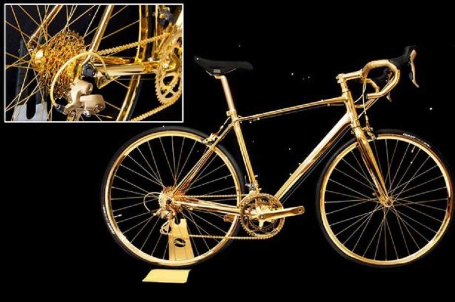 Xe dap ma vang dat hon sieu xe hinh anh