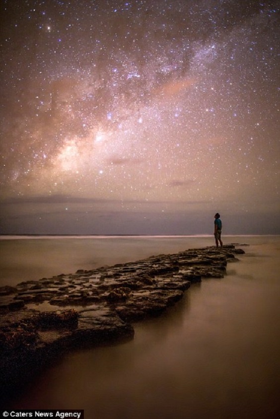 Cực quang trên đảo san hô Fakarava ở vùng Polynesia thuộc Pháp.