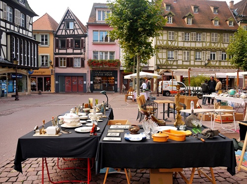 Tiệc nhỏ ngoài trời là những sự kiện thường xuyên diễn ra ở Colmar.