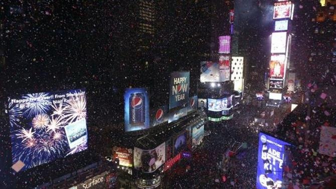 Cảnh tượng Quảng trường Thời đại tại New York khi quan sát từ trên cao. Ảnh: Fox News