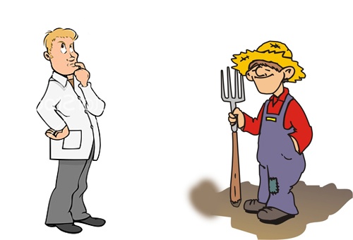 Nong dan dau tri voi nha bac hoc hinh anh