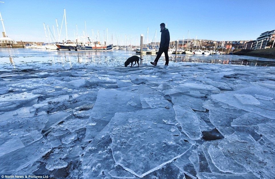 Bien dong bang trong dot tuyet roi dai nhat trong nam o Anh hinh anh