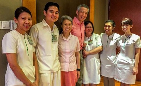 Thu tuong Singapore roi benh vien trong ngay cuoi nam hinh anh