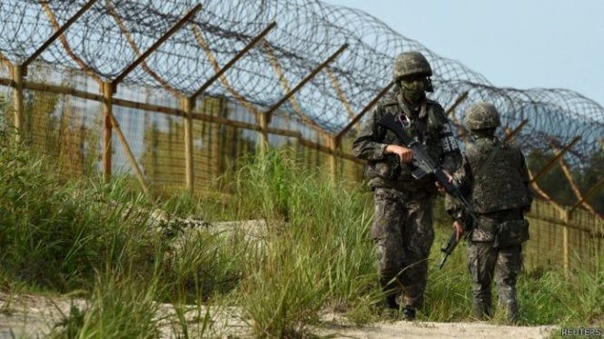 Han Quoc do loi Trieu Tien gai min o bien gioi hinh anh