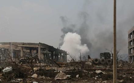 Khoi trang boc len 5 ngay sau vu no tai Trung Quoc hinh anh