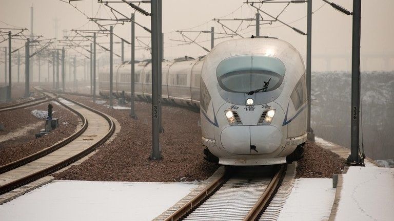 Trung Quoc khanh thanh duong sat sat bien gioi Trieu Tien hinh anh