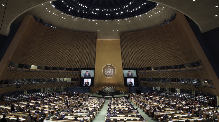 Truc tiep phien hop cua Dai hoi dong Lien Hop Quoc hinh anh