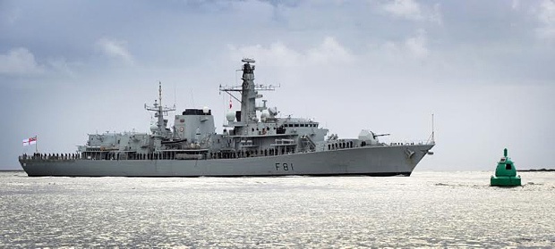 Khu trục hạm HMS Sutherland. Ảnh: Bộ Quốc phòng Anh.