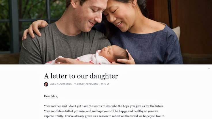 Bài đăng từ Facebook của Mark Zuckerberg.