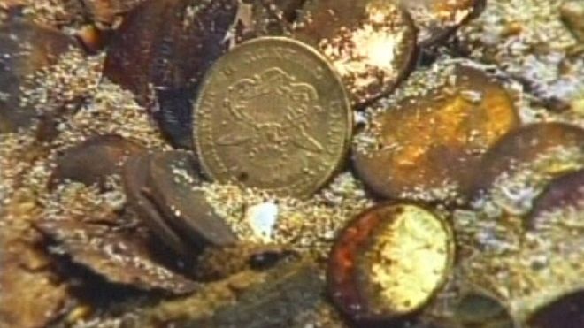 Colombia phat hien tau cho vang cua Tay Ban Nha hinh anh