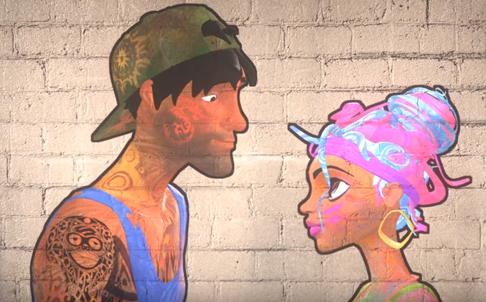 Chuyen tinh dep cua my nu tranh tuong hinh anh