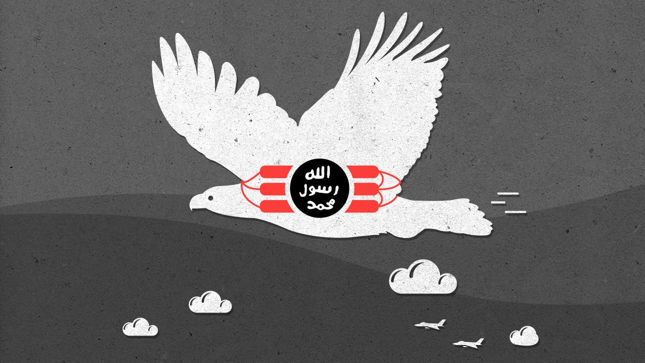 Mô phỏng phương thức gắn thiết bị nổ để tiêu diệt máy bay. Ảnh: