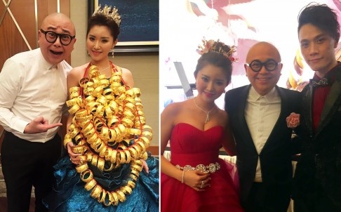 Dam cuoi ngap vang cua nha giau Trung Quoc hinh anh