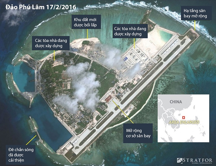 Can canh HQ-9 va co so quan su phi phap cua TQ o dao Phu Lam hinh anh