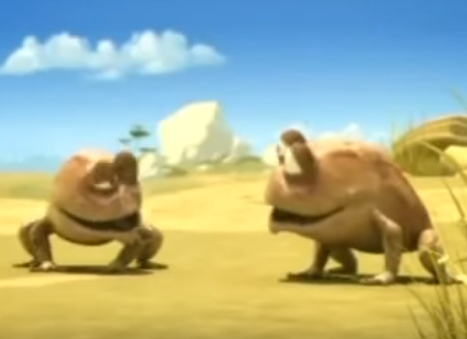 Doi ech treu tuc su tu hinh anh