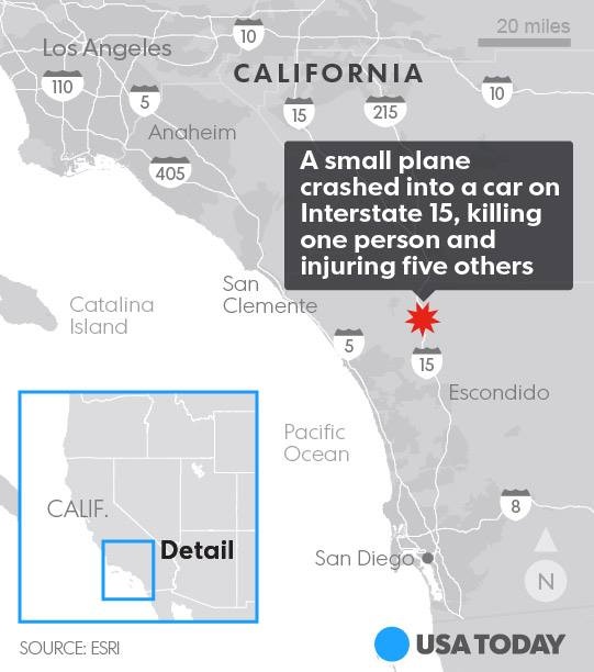 máy bay đâm ô tô ở Mỹ ảnh 2 may bay dam o to o My anh 2