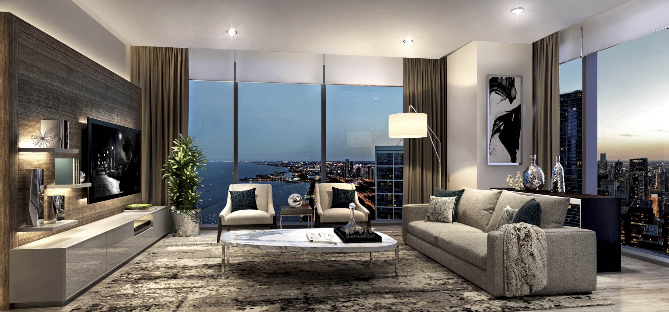 Penthouse chuc trieu do o Chicago cua nguoi giau nhat chau A hinh anh