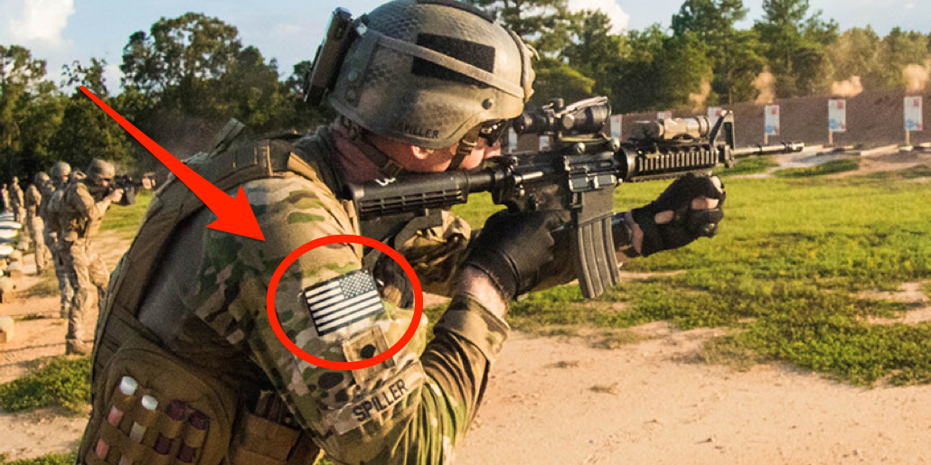 lá cờ trên quân phục Mỹ ảnh 1 la co tren quan phuc My anh 1