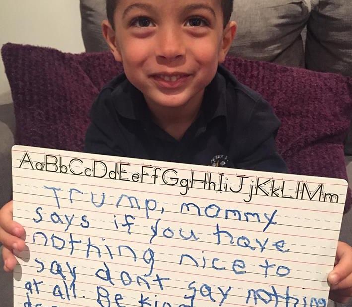 tre em My viet thu gui Trump anh 1