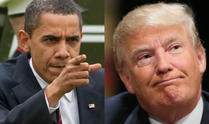 Obama 'che' Trump luoi doc bao cao tinh bao hinh anh
