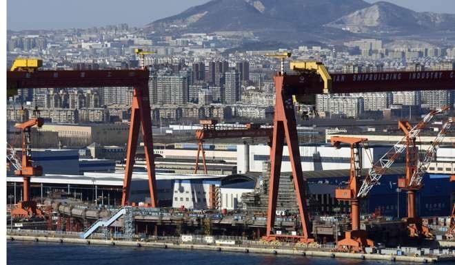 Tau san bay noi dia cua Trung Quoc da thanh hinh hinh anh