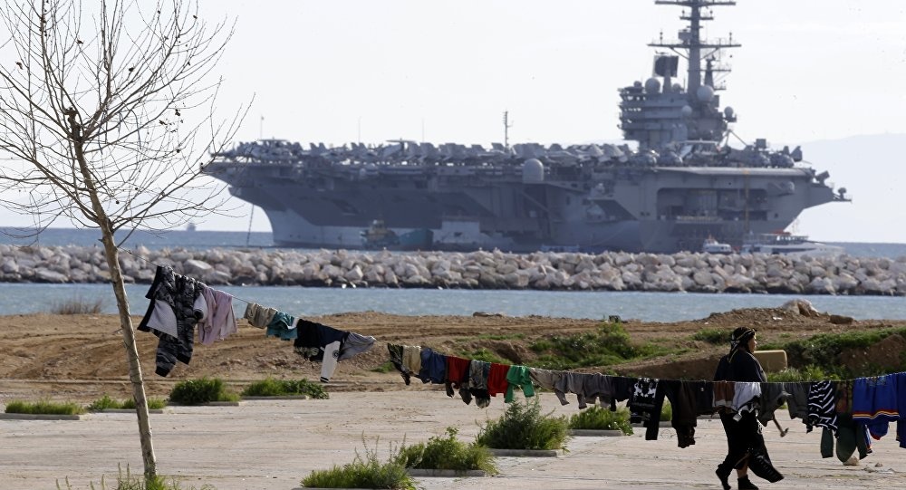 Tàu chiến Iran quấy rối Mỹ ảnh 1 Tau chien Iran quay roi My anh 1