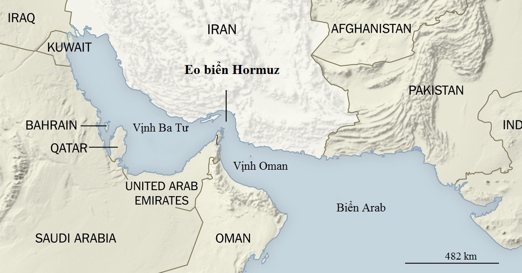 Tàu chiến Iran quấy rối Mỹ ảnh 2 Tau chien Iran quay roi My anh 2