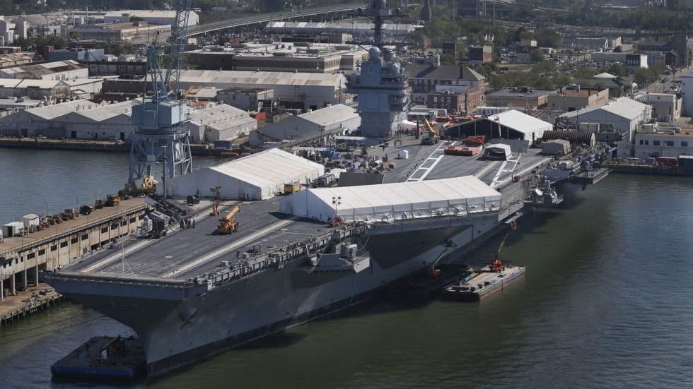 Siêu tàu sân bay lớp Ford ảnh 2 Sieu tau san bay lop Ford anh 2