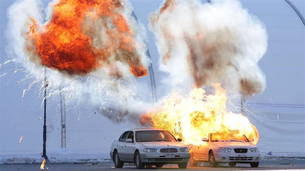 Dac nhiem Han Quoc dien tap chong khung bo bao ve Olympics hinh anh