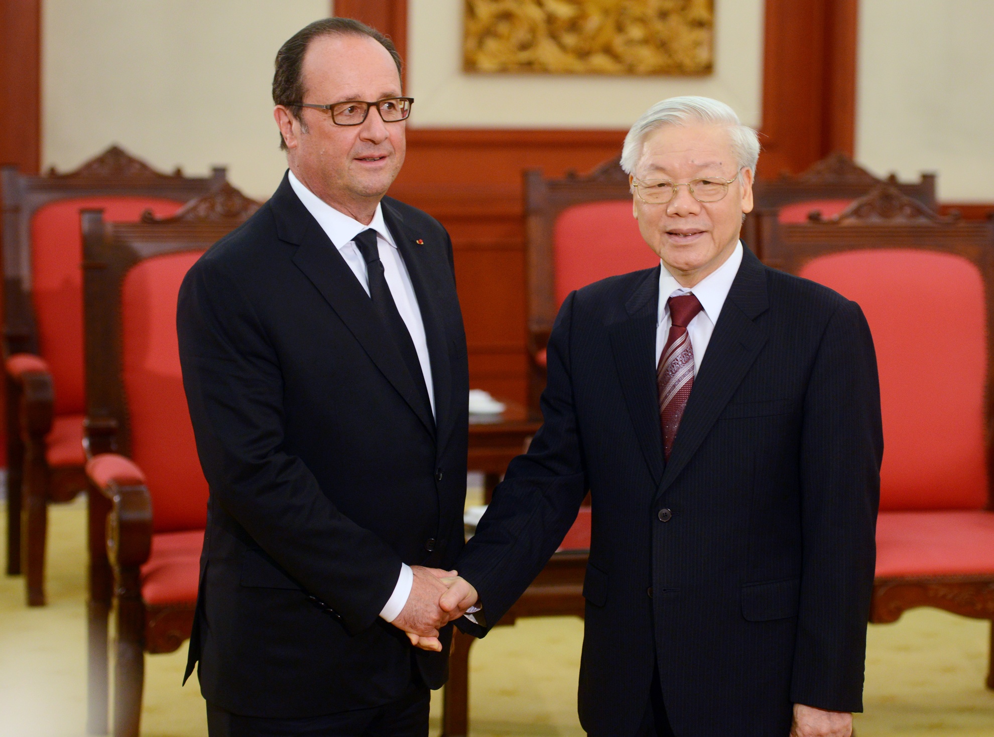 Tổng thống Pháp Francois Hollande thăm Việt Nam ảnh 13 Tong thong Phap Francois Hollande tham Viet Nam anh 13