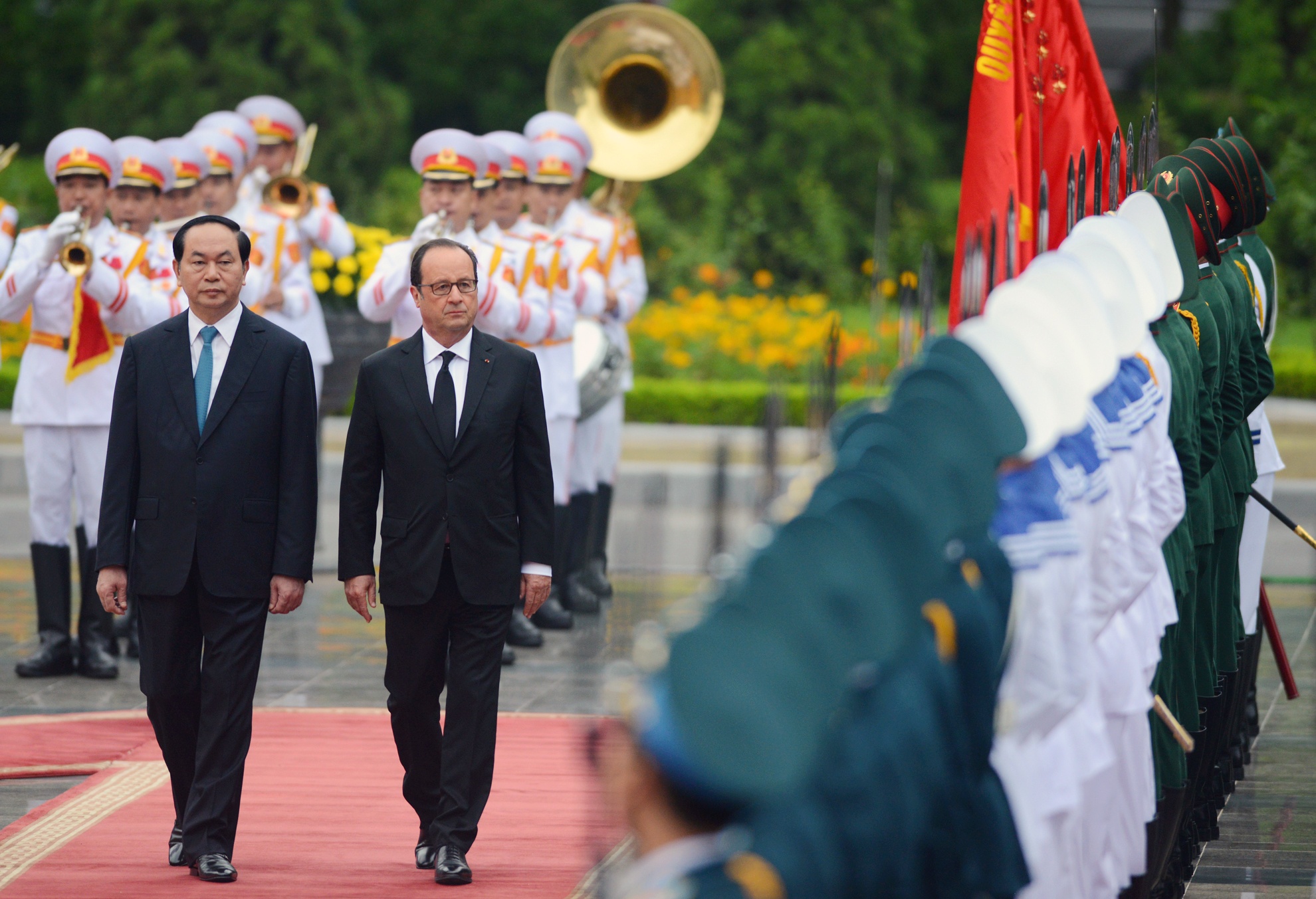 Tổng thống Pháp Francois Hollande thăm Việt Nam ảnh 3 Tong thong Phap Francois Hollande tham Viet Nam anh 3