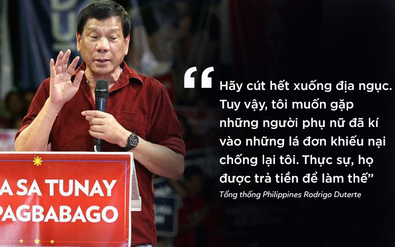 phát ngôn gây sốc của tổng thống Philippines ảnh 6 phat ngon gay soc cua tong thong Philippines anh 6