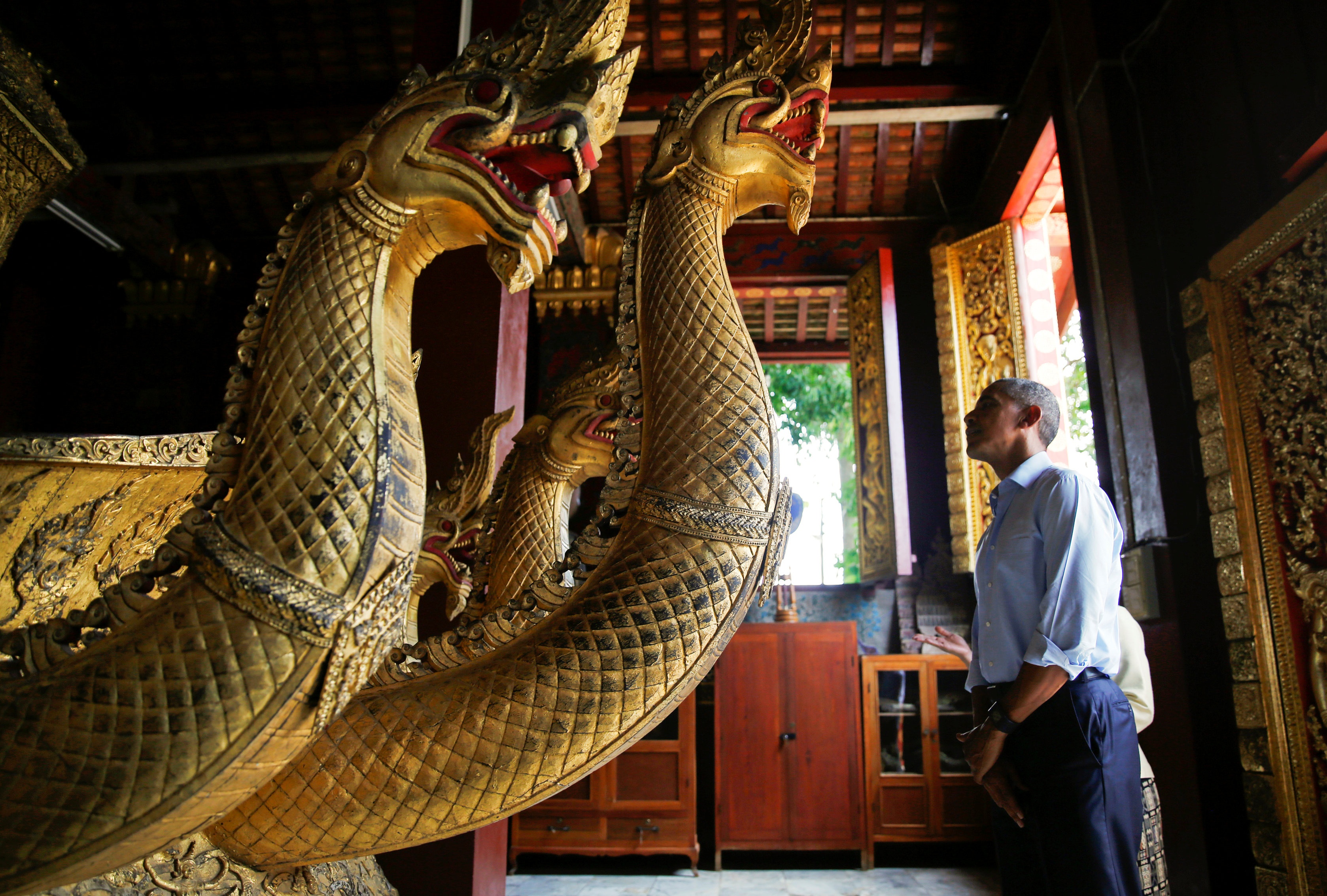 tong thong Obama dao pho o Lao anh 3