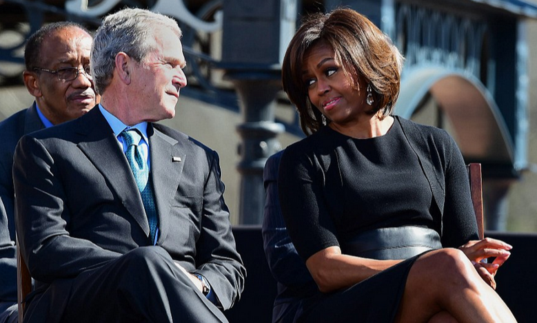 tinh ban giua Michelle Obama va cuu tong thong Bus anh 4