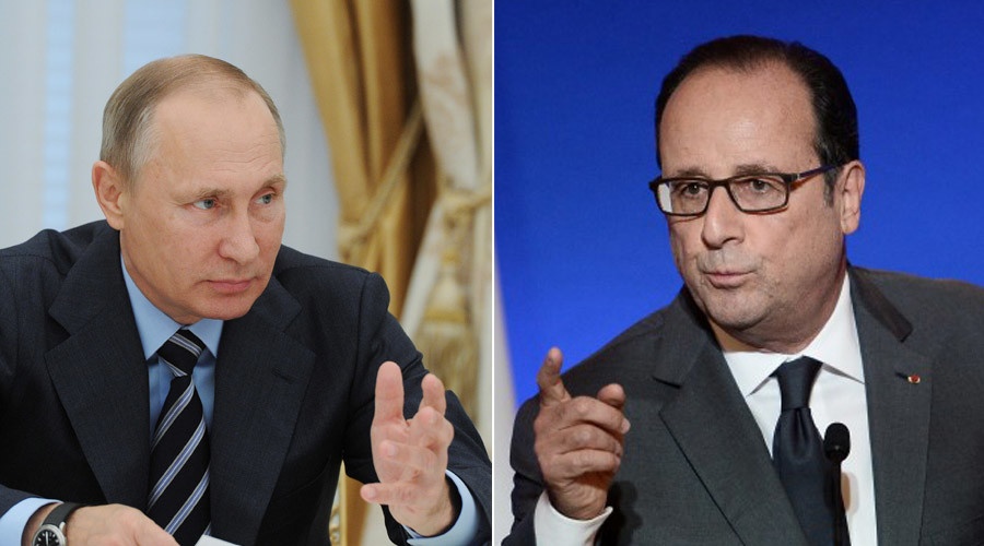 Ong Hollande nang loi chi trich Nga, ong Putin huy tham Phap hinh anh